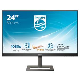 Philips E Line 242E1GAEZ 00 LED display 60,5 cm (23.8") 1920 x 1080 Pixel Full HD Nero, Cromo