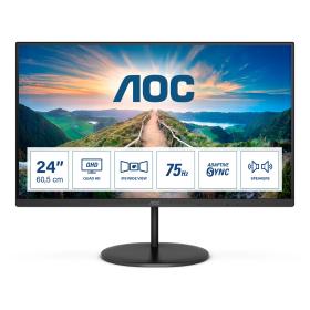 AOC V4 Q24V4EA LED display 60,5 cm (23.8") 2560 x 1440 Pixel 2K Ultra HD Schwarz