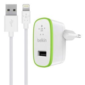 Belkin Boost up Smartphone, Tableta Verde, Blanco Corriente alterna Interior