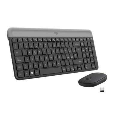 Logitech MK470 Tastatur Maus enthalten RF Wireless QWERTY Italienisch Graphit
