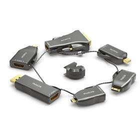 PureLink IQ-AR210 adaptador de cable de vídeo 6 x HDMI Negro, Oro