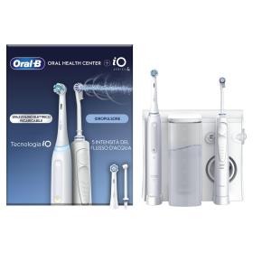 Oral-B iO4 & OxyJet Erwachsener Rotierende-vibrierende Zahnbürste Weiß