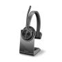 POLY Voyager 4310 UC Headset Wireless Head-band Office Call center USB Type-A Bluetooth Charging stand Black