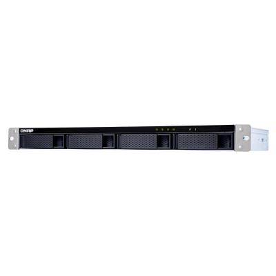 QNAP TL-R400S Speicherlaufwerksgehäuse HDD   SSD-Gehäuse Schwarz, Grau 2.5 3.5"