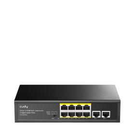 Cudy FS1010PG commutateur réseau Fast Ethernet (10 100) Connexion Ethernet, supportant l'alimentation via ce port (PoE) Noir