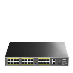 Cudy FS1026PS1 switch No administrado Gigabit Ethernet (10 100 1000) Energía sobre Ethernet (PoE) Negro