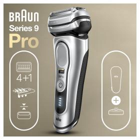Braun Series 9 Pro 81747588 afeitadora Máquina de afeitar de láminas Recortadora Plata