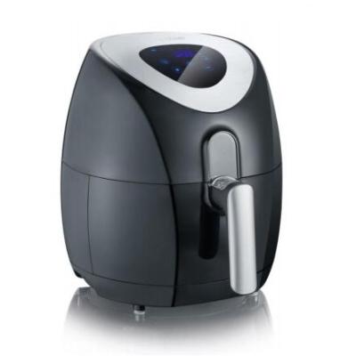 Severin 2430 fryer Single 3.2 L Stand-alone 1500 W Hot air fryer Black, Stainless steel