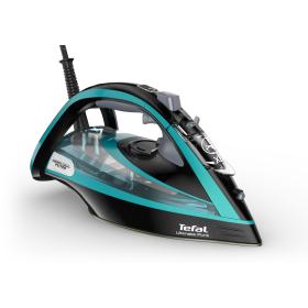 Tefal Ultimate Pure FV9844 Dry & Steam iron Durilium Autoclean soleplate 3200 W Black, Blue