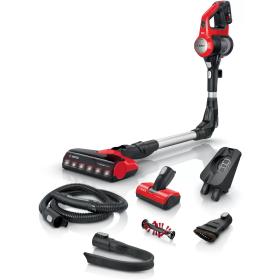 Bosch BBS711ANM stick vacuum electric broom Battery Dry Bagless 0.3 L Black, Red, Stainless steel
