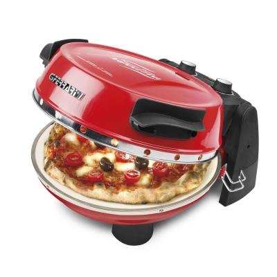 G3 Ferrari G10032 Pizzamacher Ofen 1 Pizza Pizzen 1200 W Schwarz, Rot