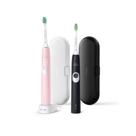 Philips 4300 series ProtectiveClean 4300 HX6800 35 2-pack sonic electric toothbrushes with cases