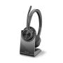 POLY Voyager 4320 UC Headset Wireless Head-band Office Call center USB Type-A Bluetooth Charging stand Black