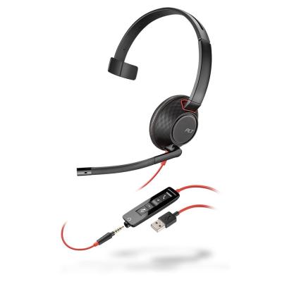 POLY Blackwire 5210 Kopfhörer Kabelgebunden Kopfband Büro Callcenter USB Typ-A Schwarz