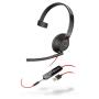 POLY Blackwire 5210 Headset Wired Head-band Office Call center USB Type-A Black